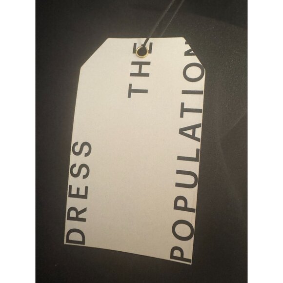 NWT Dress The Population M Black Maxi One Shoulder Gown - Picture 14 of 16